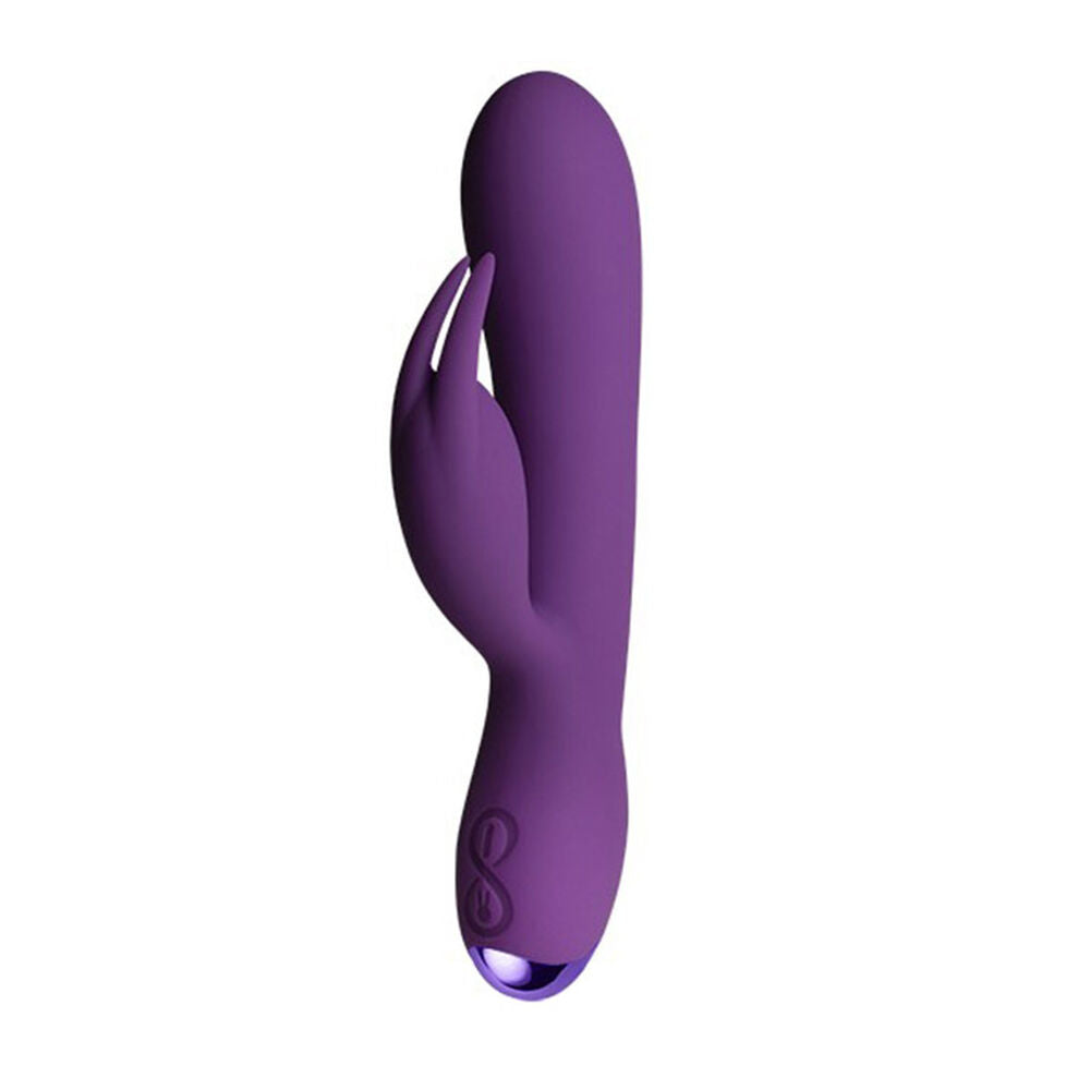 Rocks-Off Rabbit Vibrator - Purple | 10 Vibration Programs, Water Resistant, Easy to Clean, Rechargeable, Silicone